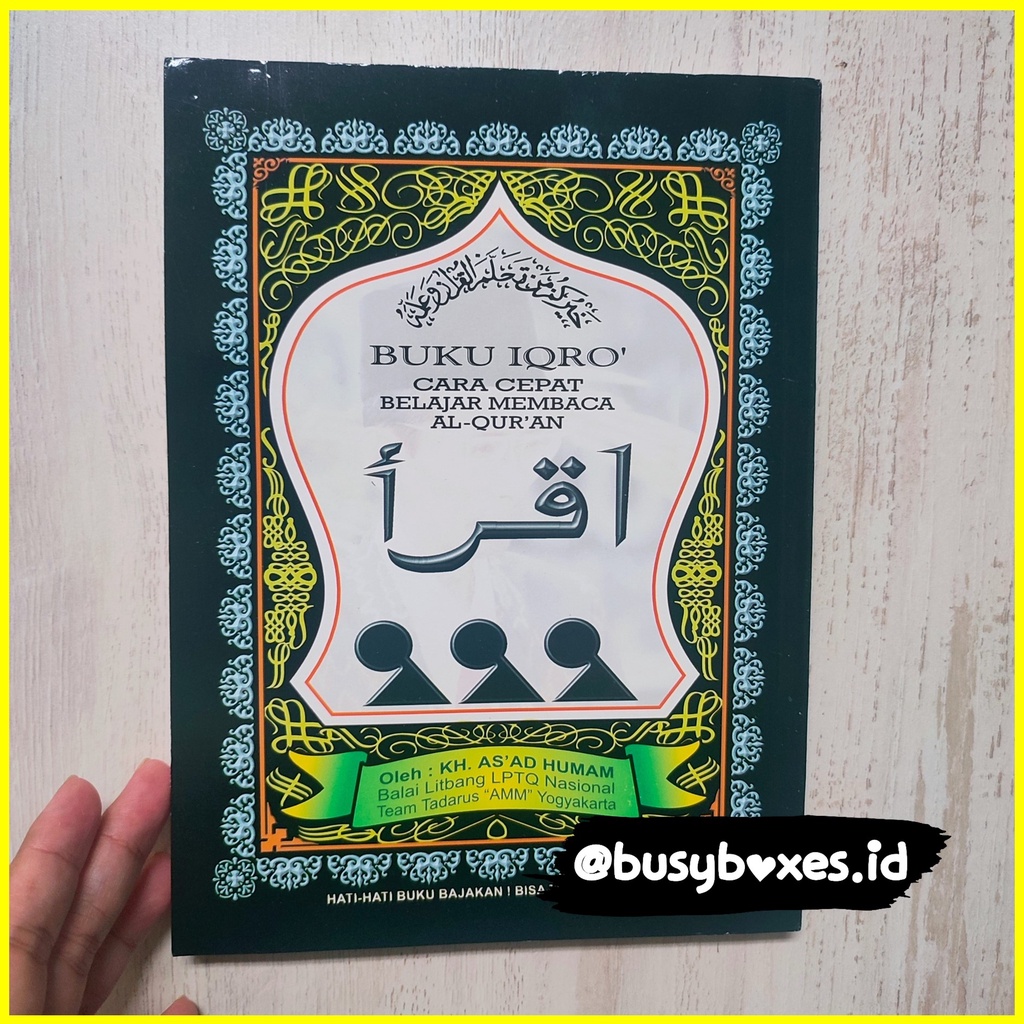 [busyboxes.id] Buku belajar mengaji iqro untuk anak-anak bahan HVS