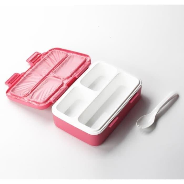 SET TEMPAT BEKAL ANAK YOOYEE LUNCH BOX 3 SEKAT INCLUDE TAS | 628
