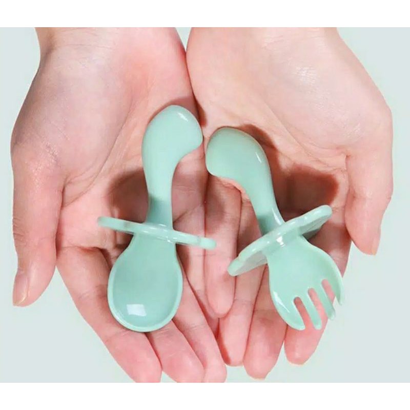 Sendok Set Makan Bayi Blw Sendok Garpu Anak Belajar Makan Sendiri Shopee Indonesia