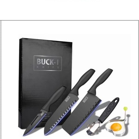 BUCK-T 1 J12 SET KITCHEN KNIFE ORIGINAL - SET PISAU DAPUR