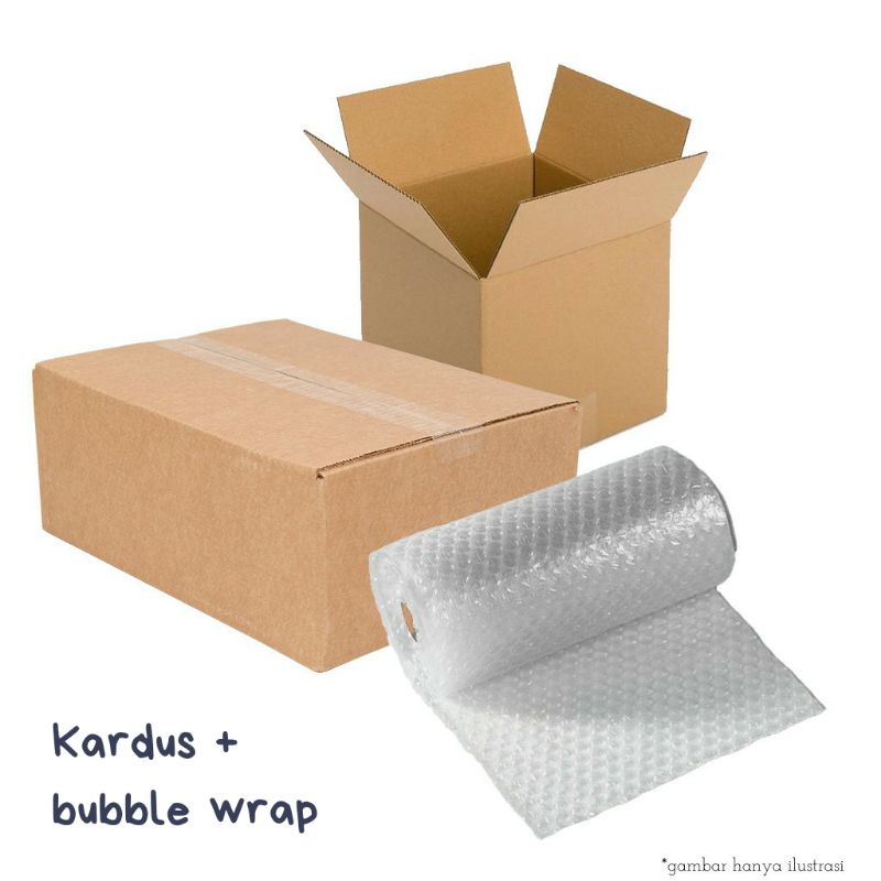 

Packing Tambahan Kardus + Bubble Wrap