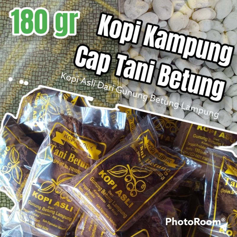 Kopi Robusta Bubuk Cap Tani Betung (TB) 180 gr Kopi Asli Dari Gunung Betung Lampung Grosir