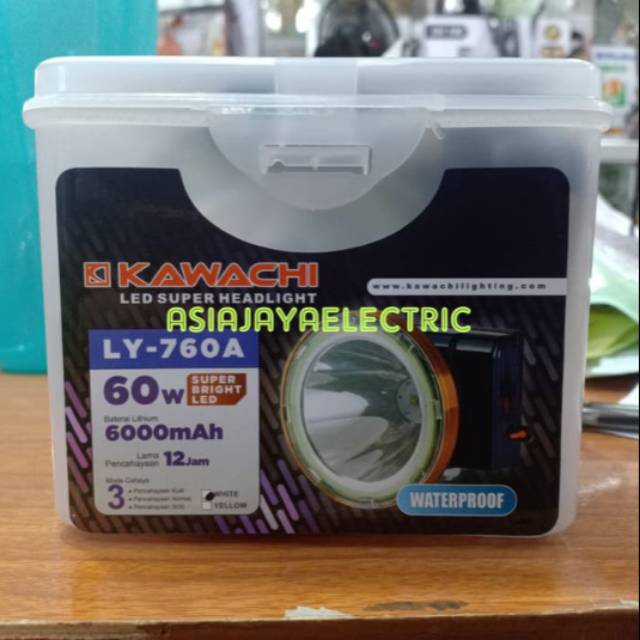 HEADLAMP SENTER KEPALA KAWACHI 60W WATERPROOF 60 WATT 760