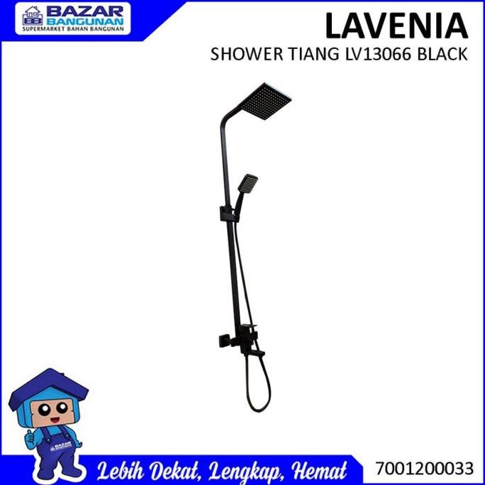 SHOWER TIANG LEVER COLUMN SET LAVENIA LV13066 LV 13066 BLACK 3 WAY