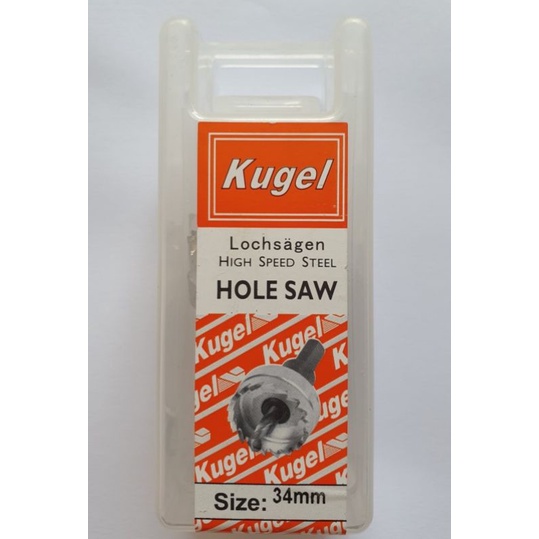 HOLE SAW BESI KUGEL HSS 34MM / MATA BOR LUBANG BESI HOLESAW KUGEL 34MM