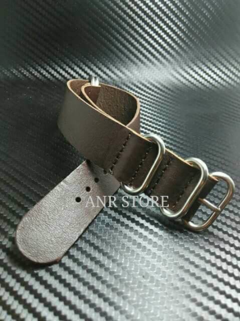 Tali Jam Tangan Kulit Nato Zulu Leather 20mm 22mm 24mm Limited Edition