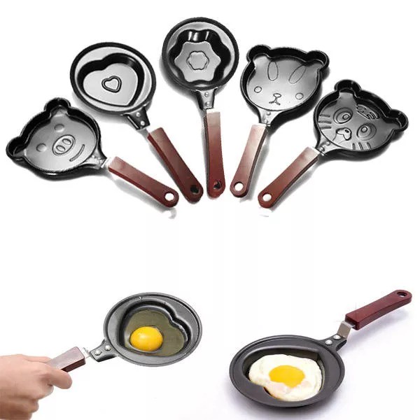 Teflon Mini Non Stick Frying Fry Pan / Wajan Masak Karakter Motif Anti Lengket