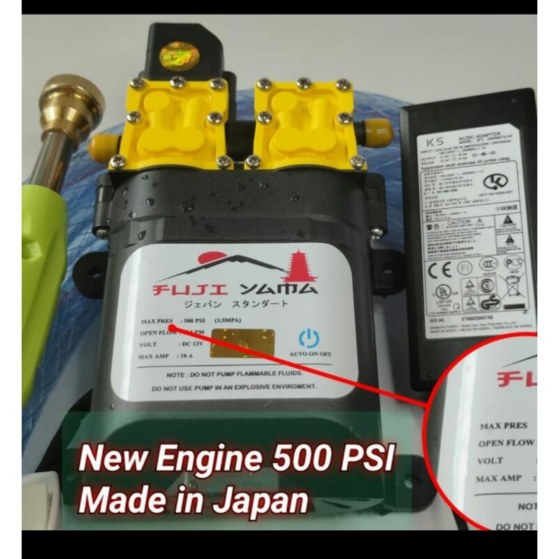 🇯🇵Alat Mesin Cuci 500 PSI Jet Cleaner Terbaru Made in Japan Motor Mobil PUMP Steam Jet Cleaner