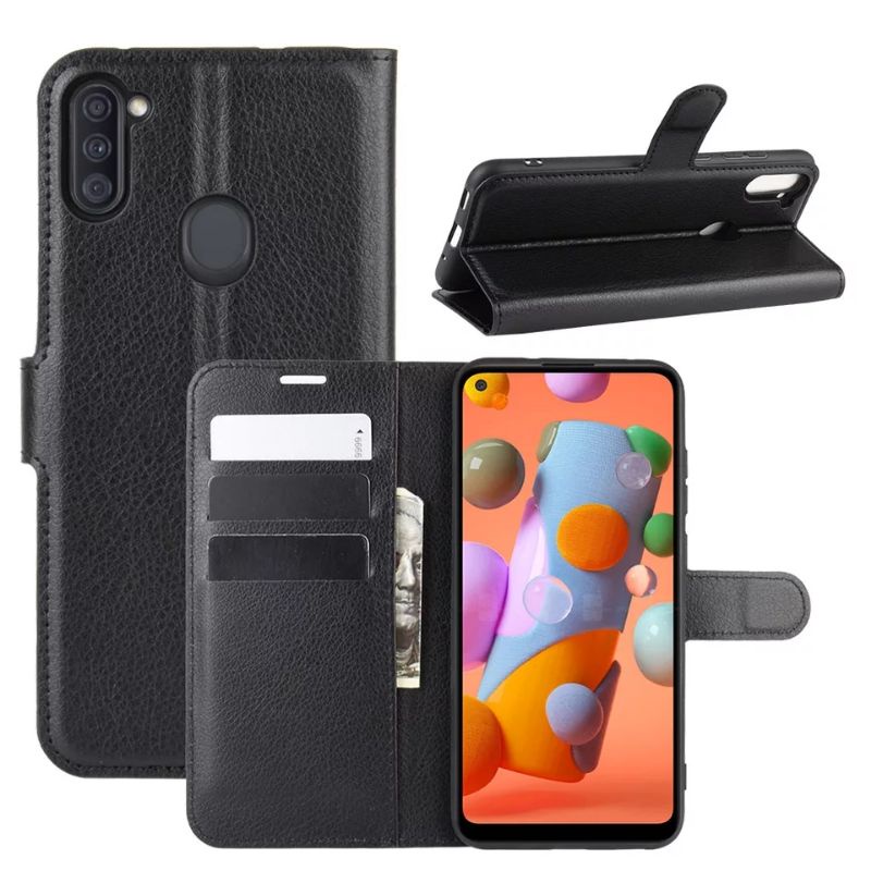 Dompet Hp Untuk Samsung Galaxy A11/M11 - Leather Flip Cover Samsung Galaxy A11/M11