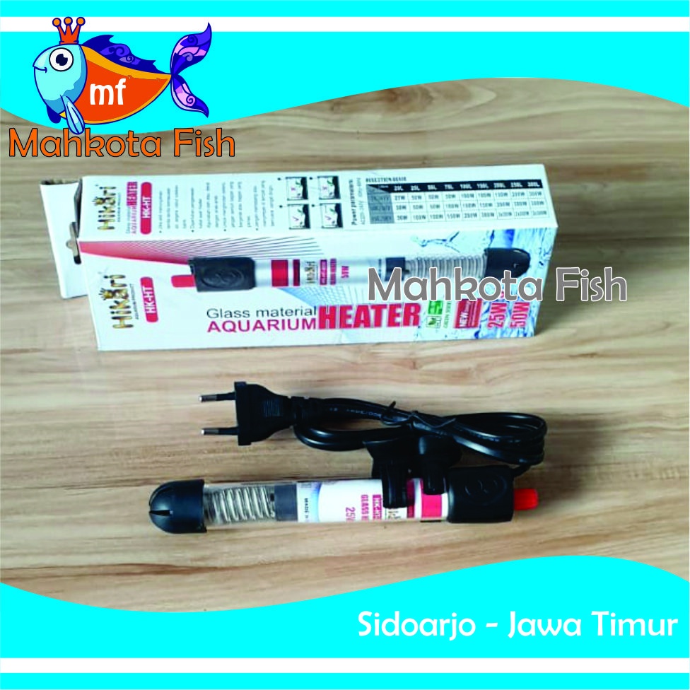 Heater Aquarium 50 Watt | Hiter Aquarium Aquascape | Heater Air | Penghangat Air Aquarium (GRATIS BubleWrap)