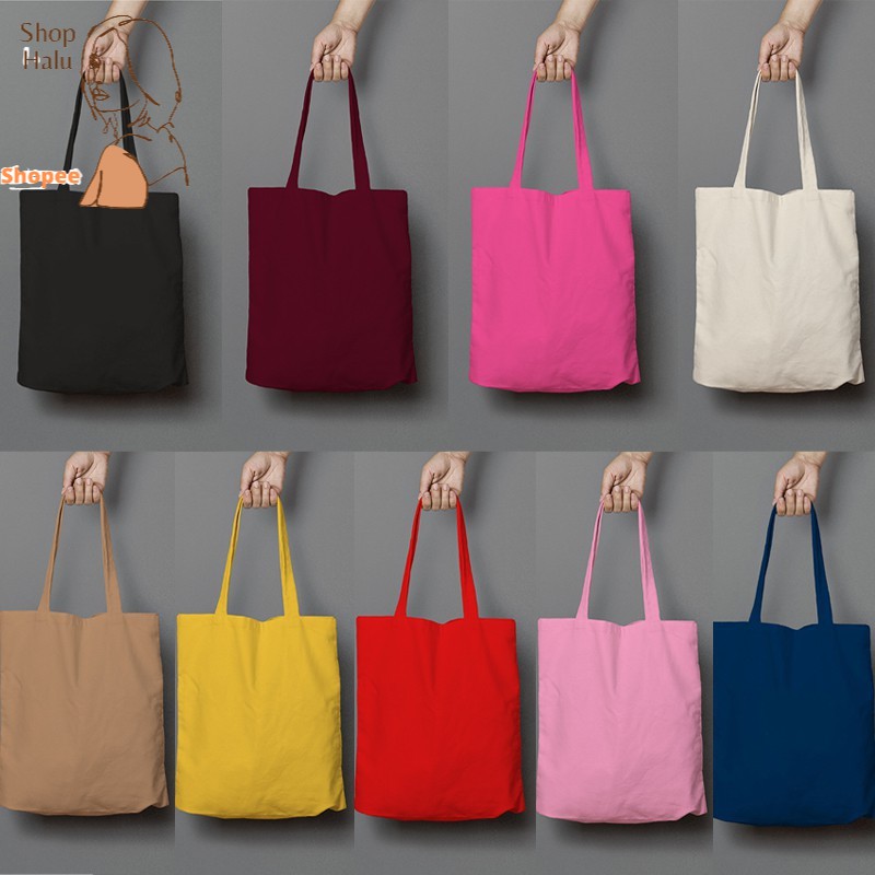 TOTE BAG RESLETING CANVAS POLOS TAS TOTE POLOS ALT257