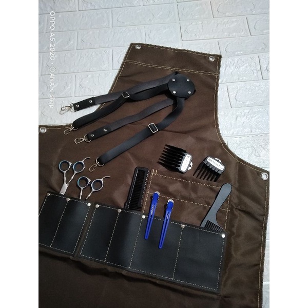 Apron waterproff apron cukur celmek barbershop apron barista apron barbershop murah apron Barber