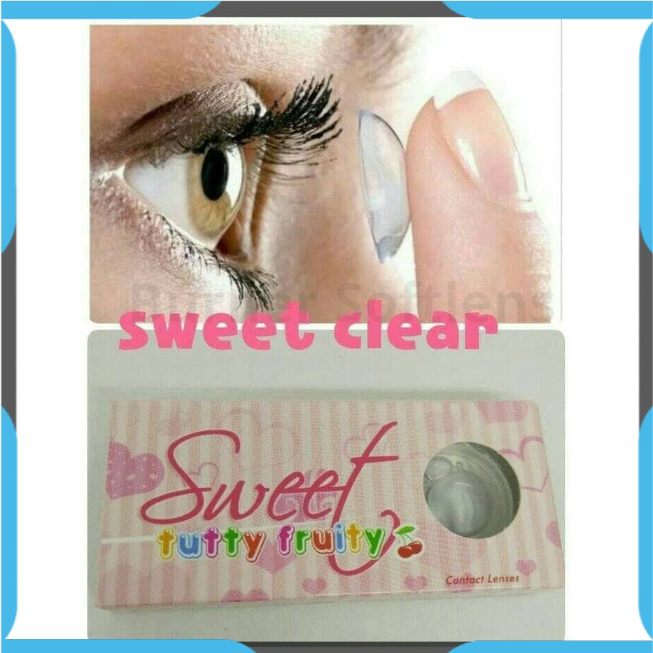 SOFTLENS SWEET CLEAR BENING (-6.50 s/d -10.00) by TUTTY FRUITY lensa kontak mata Softlen minus
