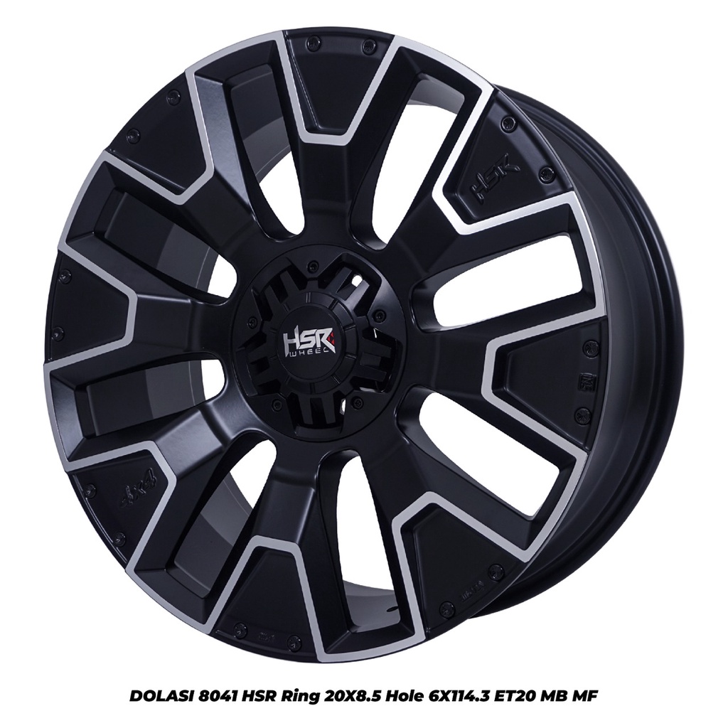 Velg Mobil R20 HSR DOLASI 8041 Ring 20 Pelek Offroad Navara Terra I Toko Velg Pacitan