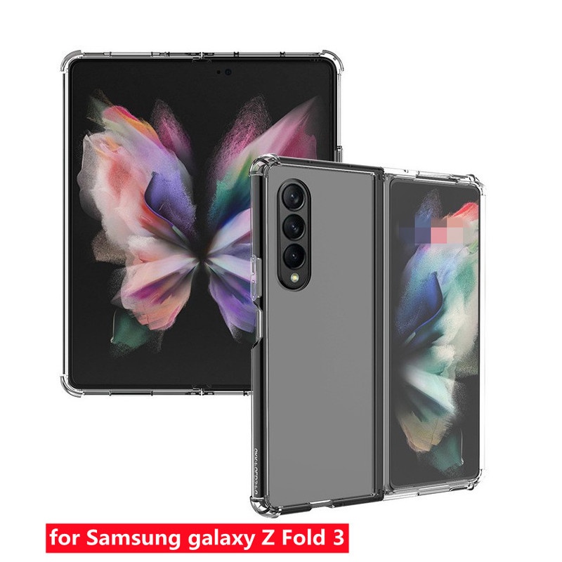 Case Pelindung Layar Transparan Anti Oksidasi Anti Jatuh Untuk Samsung Galaxy Z Fold 3