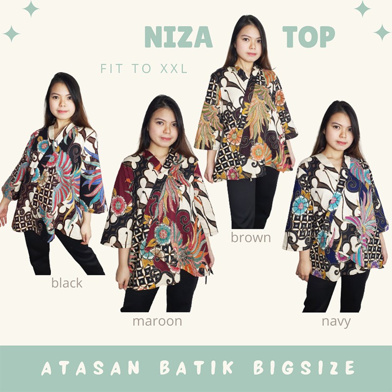 Produsen Atasan Batik Wanita / Batik Modern / Atasan Muslim / Batik Lengan Panjang / Niza Top nEDzxCojEm6Ql