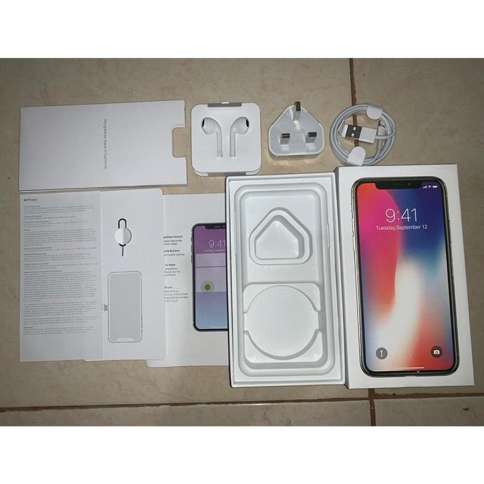 

DUS/BOX/BOOK/KOTAK ORIGINAL IPHONE X TEN FULLSET AKSESORIS TERMURAH - GREY