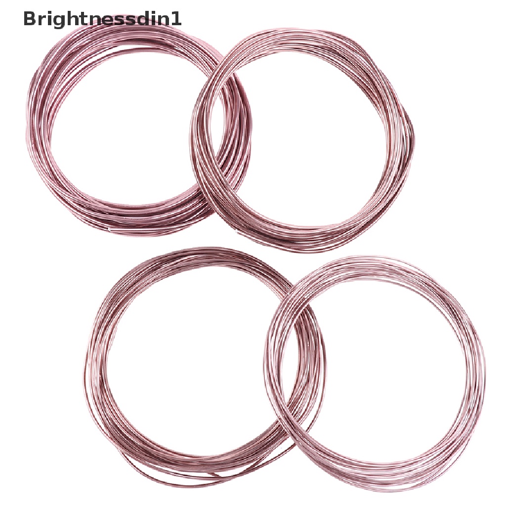 (Brightnessdin1) Kawat Bahan Aluminum Anodized Total 16.5ft Warna Coklat Untuk Latihan