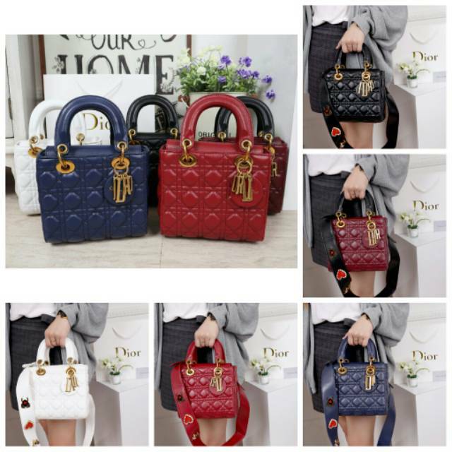 NEW STYLE ELEGANT Lady Dior 63123 TAS WANITA HANDBAG DIOR TASDIOR MURAH NDY TAS IMPORT BRANDED