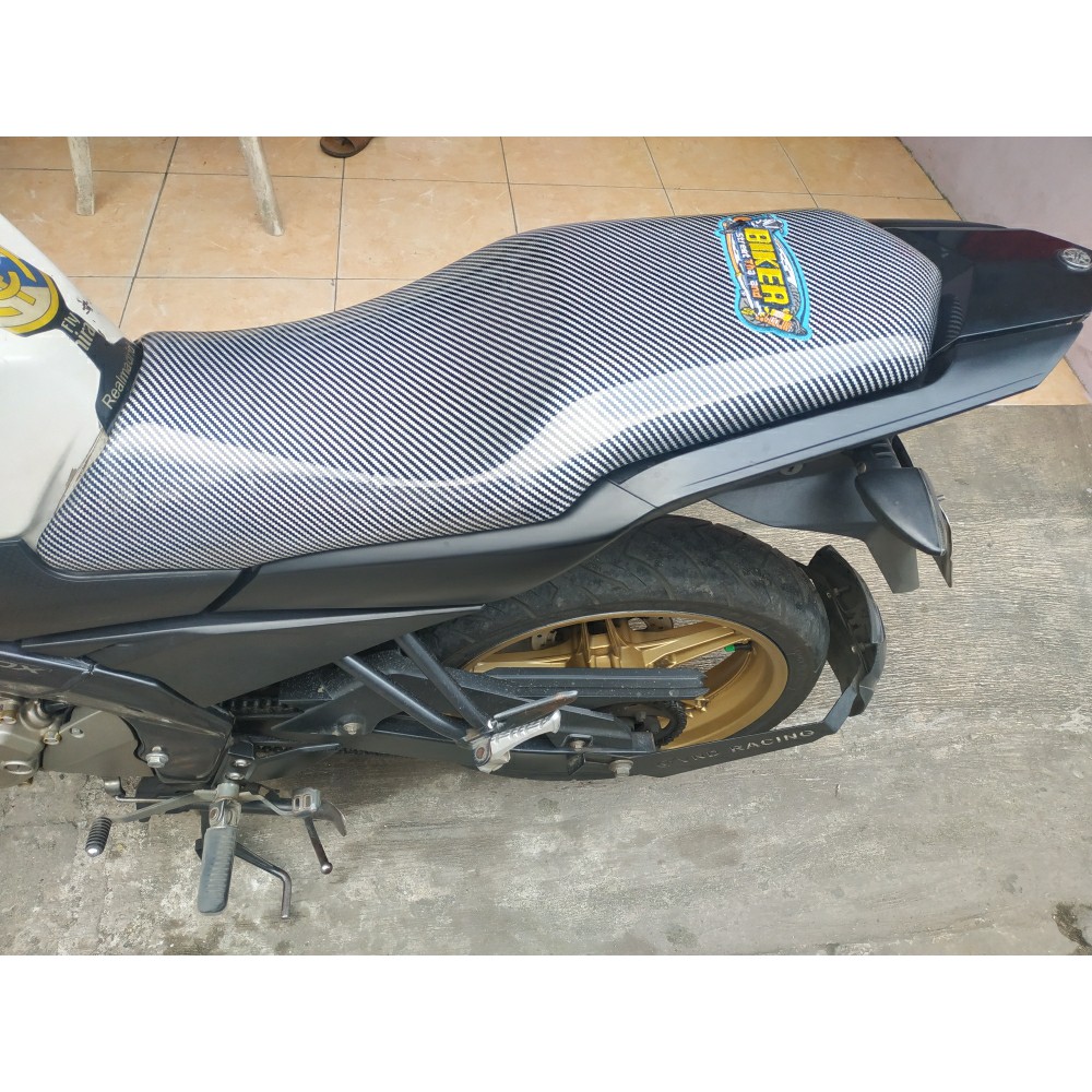 Sarung kulit jok jog biker carbon karbon made in thailand mio beat scoopy vario FU DLL