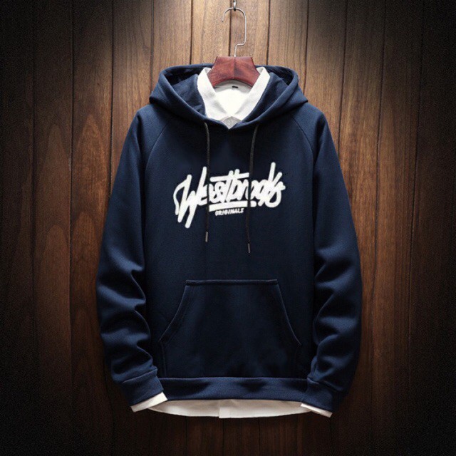 JAKET HOODIE PRIA WESTBROOK NAVY PREMIUM