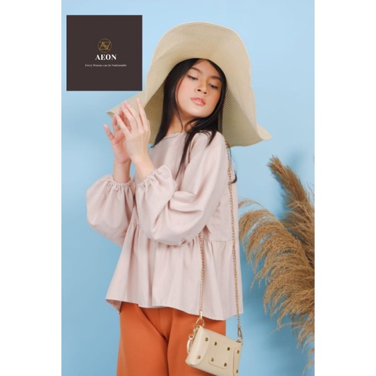 Atasan Wanita Cream Darria Blouse