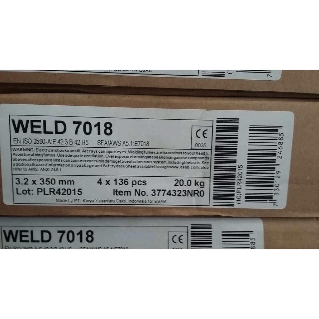 Kawat Las Baja ESAB WELD 7018 @3.2mm