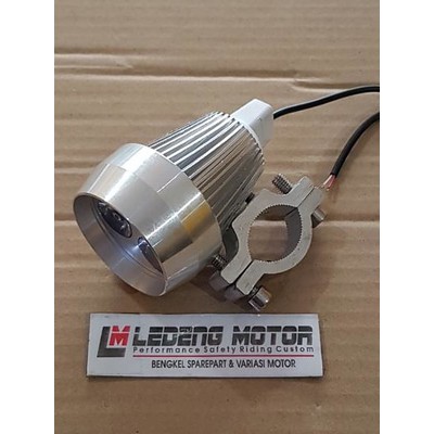 Led 3 Mata Kerucut Bulat Luxeon Lampu Tembak Sorot Motor Universal 9w