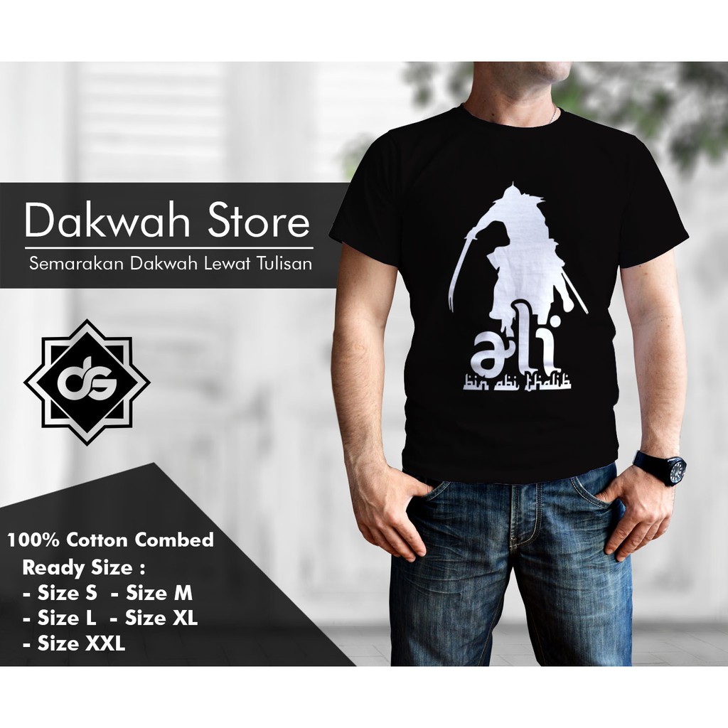 Kaos/Baju Dakwah Ali Bin Abi Thalib