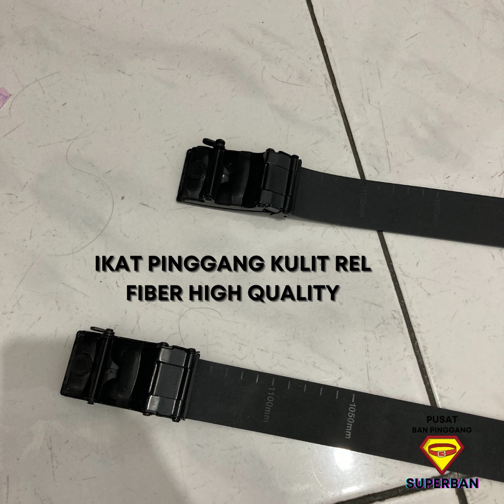 IKAT PINGGANG PRIA MURAH KERJA FORMAL KEPALA REL KULIT FIBER GESPER BAN TAHAN LAMA FORMAL CASUAL - SUPERBAN