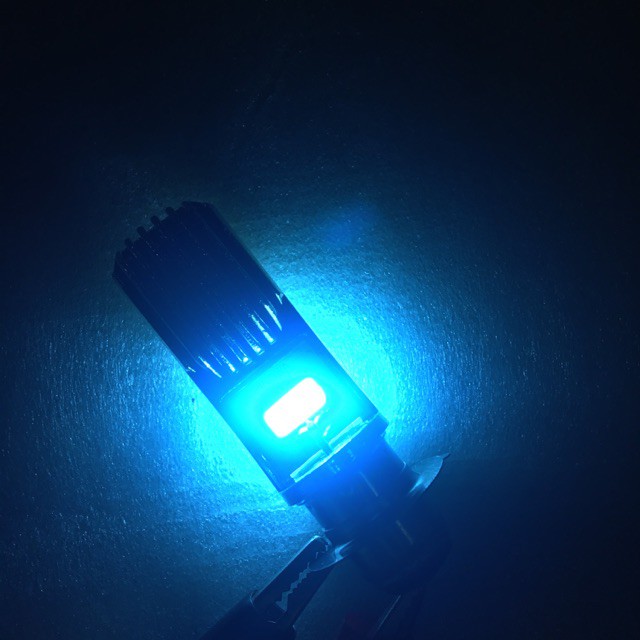 Lampu led depan motor matic bebek ICE BLUE 8+8w terang soket h6