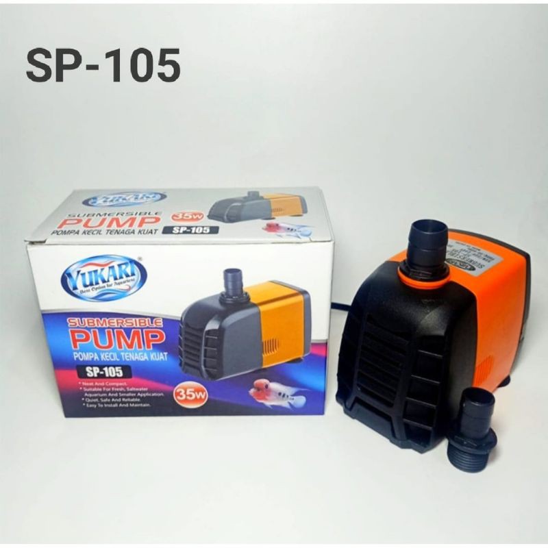 Yukari SP 105 Pompa Celup Kolam Aquarium Hidroponik Water Pump Power Head Submersible Pump