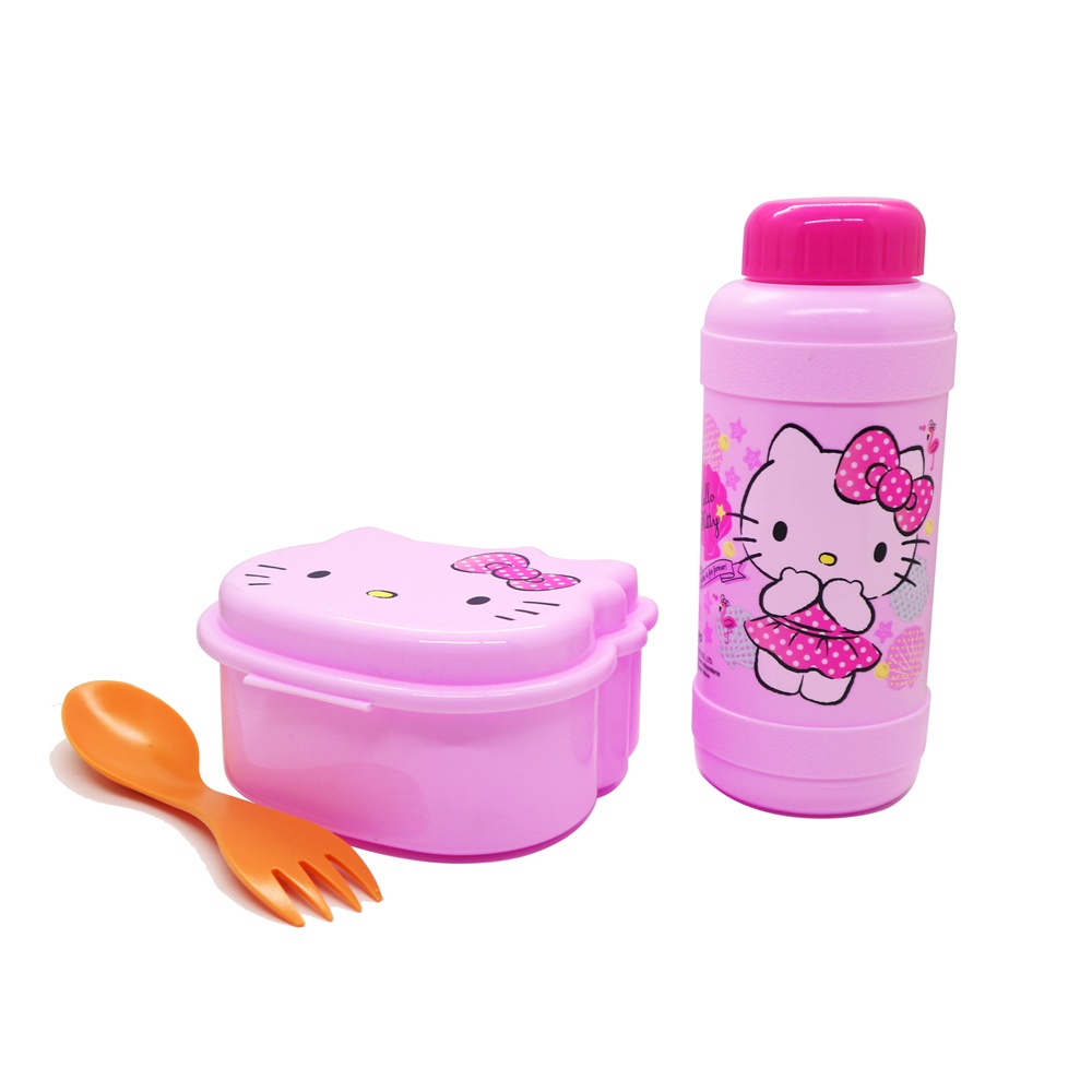 Tempat Bekal Makan Set Hello Kitty Summer Cupid School Box dan Tali