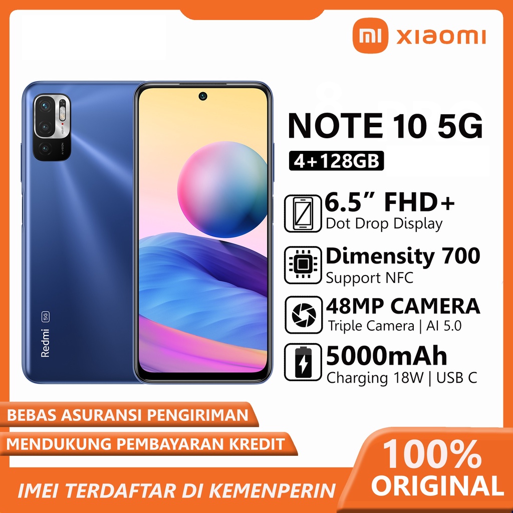 Xiaomi Redmi Note 10 5G 4/128GB NFC Garansi Resmi