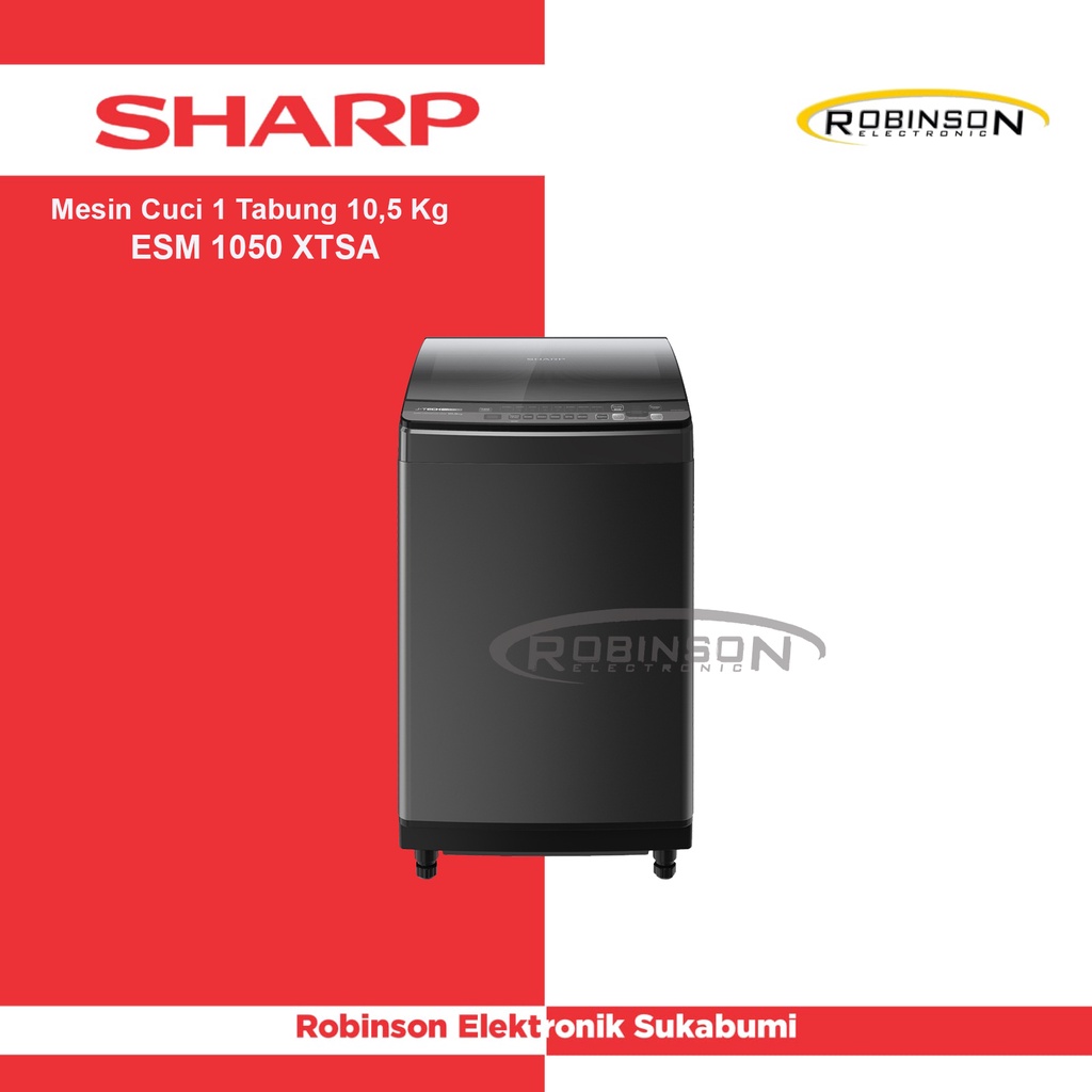 Mesin Cuci Sharp 1 Tabung 10Kg ESM 1050 XTSA