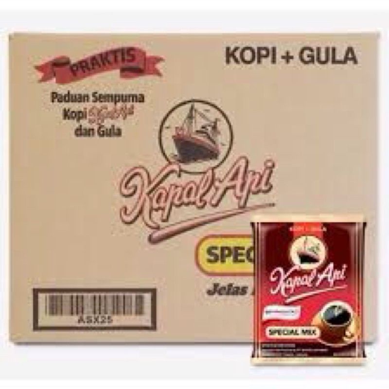 

Kopi kapal api mix 1 Dus isi 12 rcg