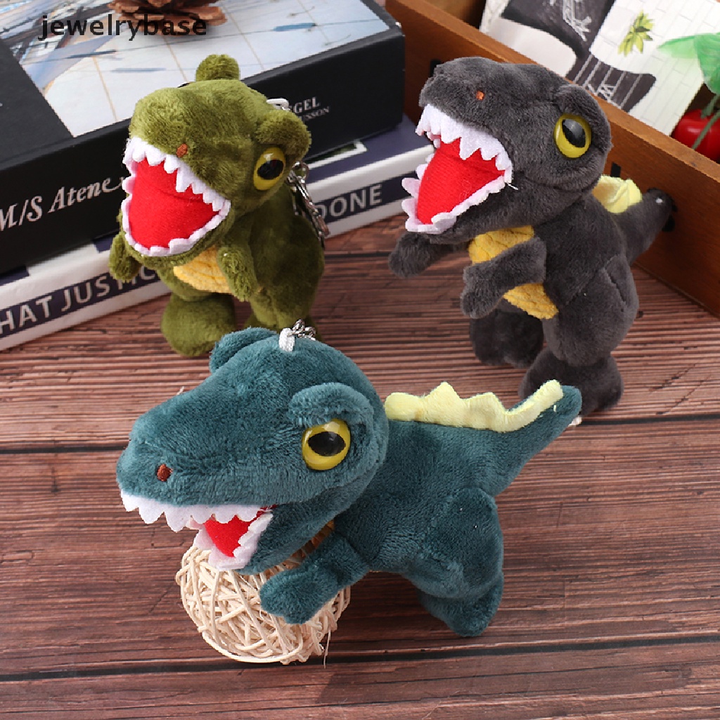 (jewelrybase) Gantungan Kunci Boneka T-Rex Bahan Plush Ukuran 14CM