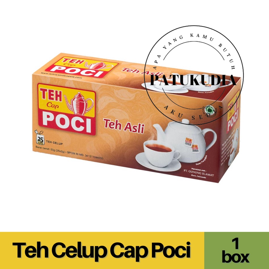 

Teh Celup Cap Poci 1 box isi 25 kantong