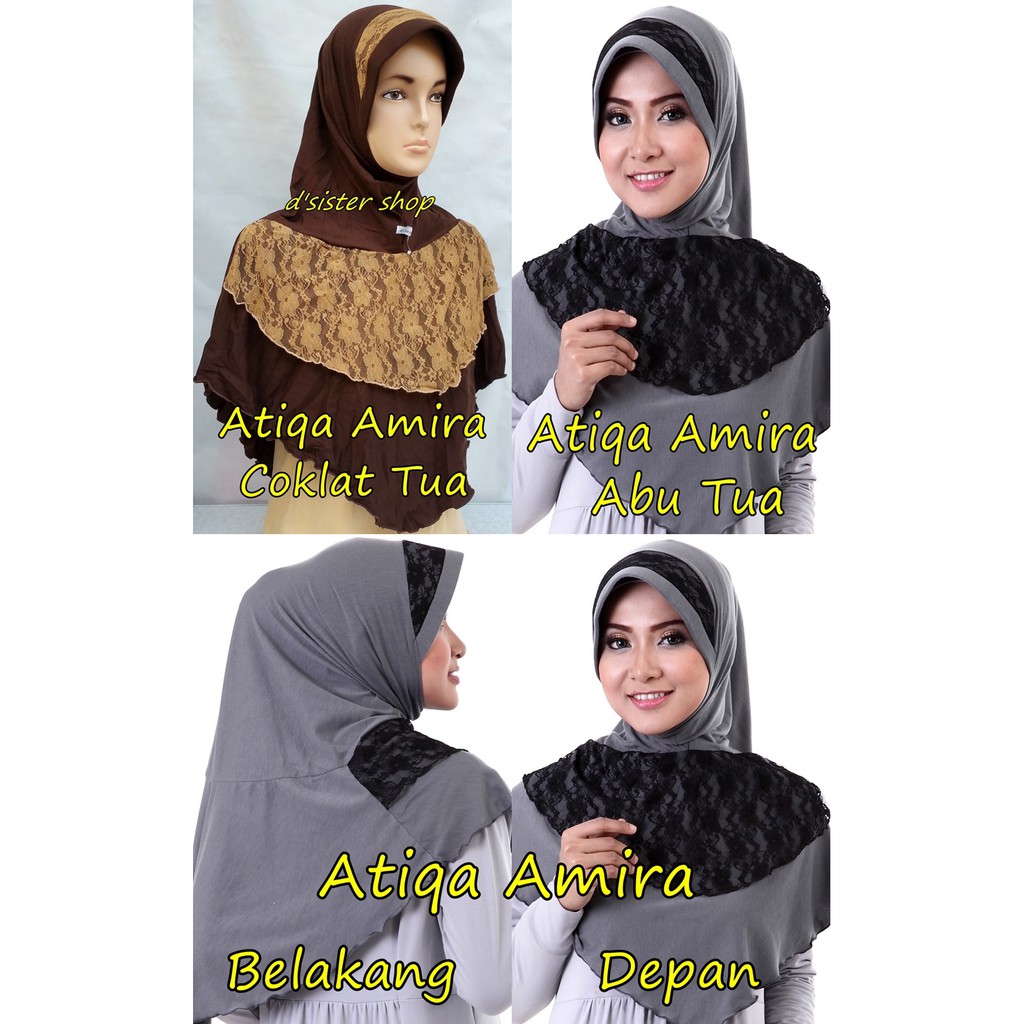 ATIQA AMIRA / Jilbab Hijab Kerudung Instan Bergo Hijab