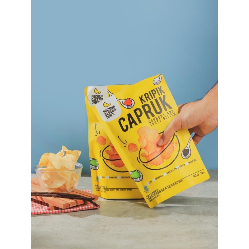 

Kripik capruk rasa Vanilla