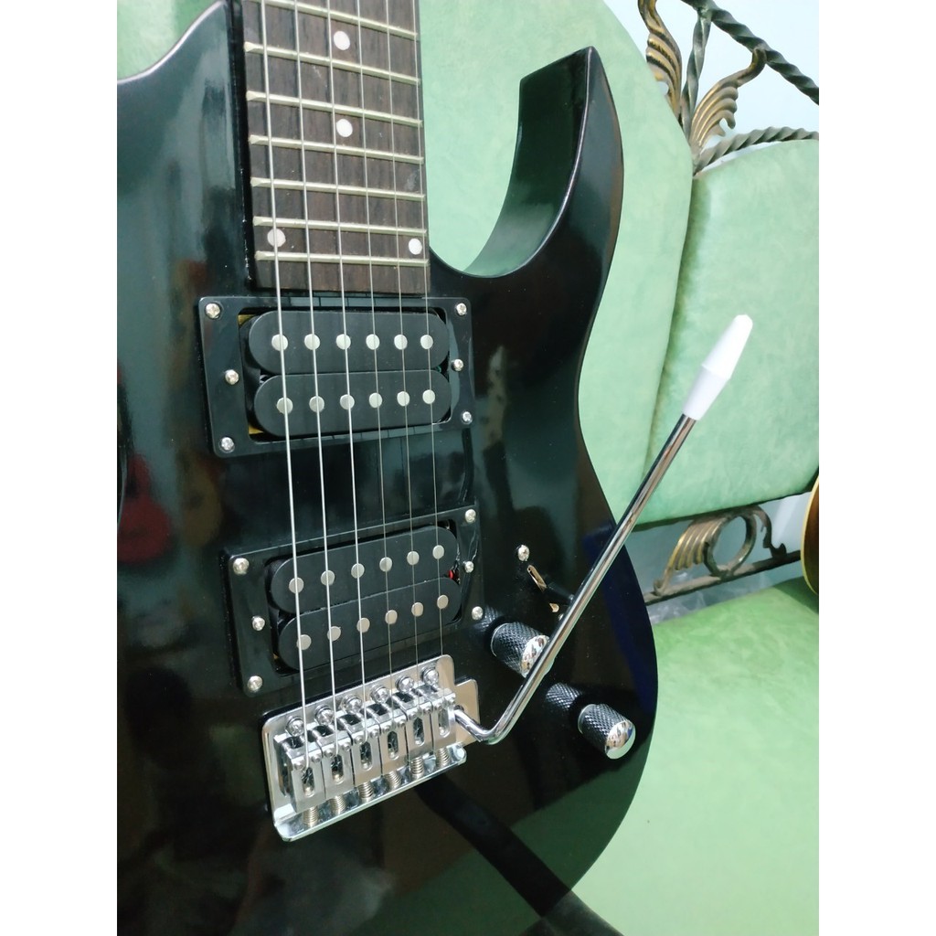 Gitar Elektrik Ibanez JEM Warna Hitam Bonus Tas dan Kabel Jack Murah Jakarta