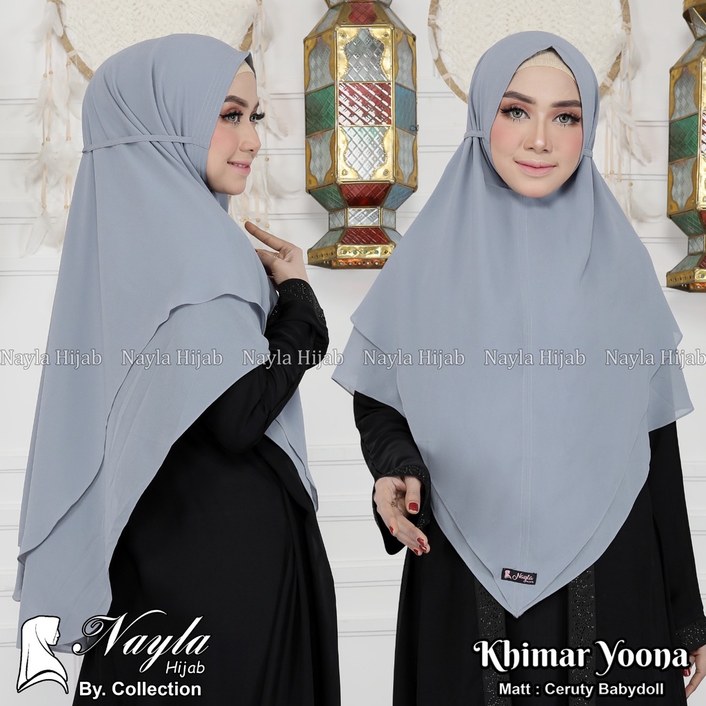 KHIMAR YOONA CERUTY BABYDOLL KERUDUNG CERUTY JUMBO ORIGINAL BY NAYLA HIJA'B