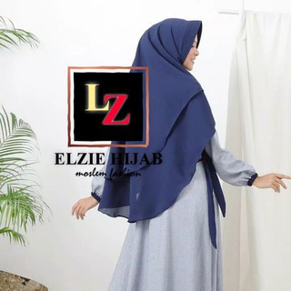 ELZIE HIJAB | KERUDUNG JILBAB KHIMAR SYAR'I INSTAN DUA LAYER PET