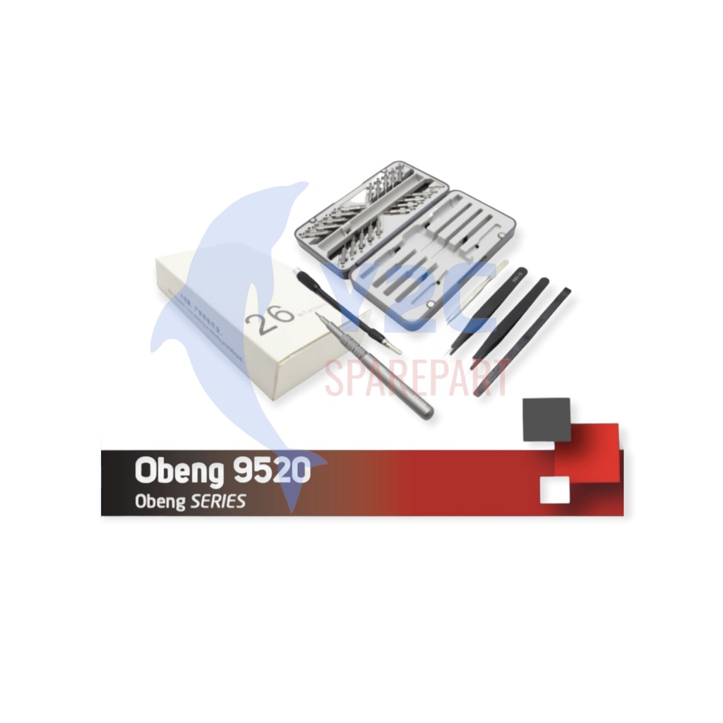 OBENG SET MAGNET CELLKIT 9520 + PINSET 26IN1 / ALAT SERVIS SERVICE HP