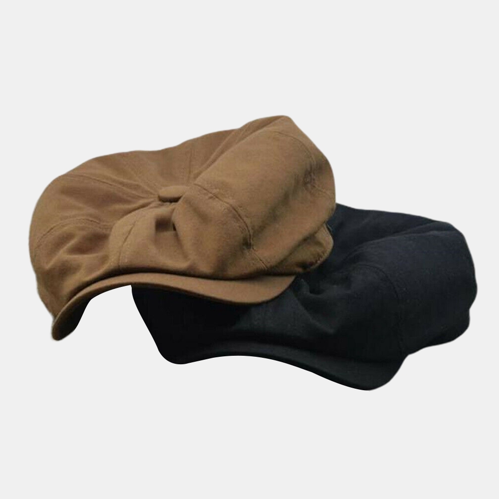 Men Vintage Painter Beret Hats Summer Octagonal Newsboy Cap Cabbie Lvy Flat Hat Shopee Indonesia