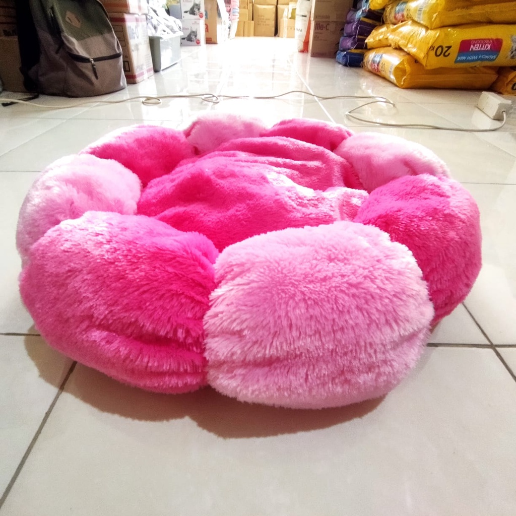 Tempat Tidur Kucing dan Anjing FLOWER BED BANTAL kasur flower