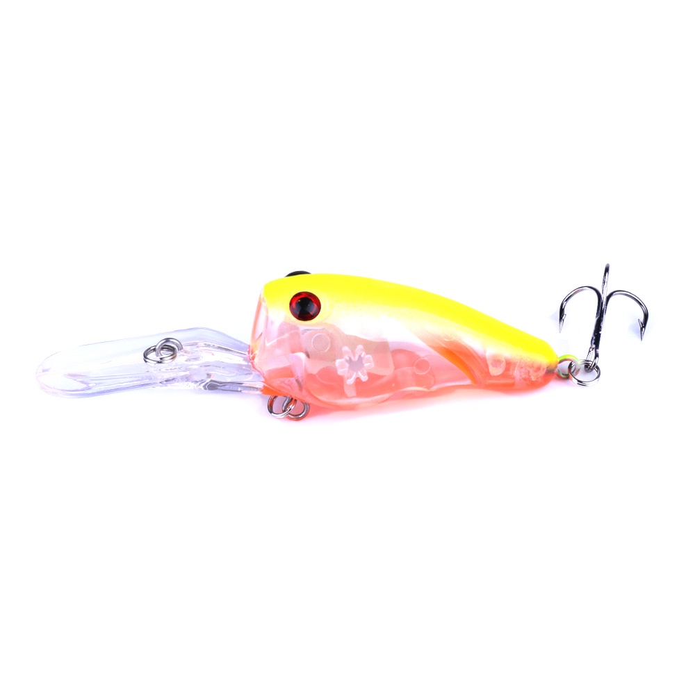 HENGJIA 1PCS Retail Box Fishing Lure Wobbler Floating Artificial plastic Hard Bait 9CM 11.5G Trout Crankbait Bass Fishing Tackle