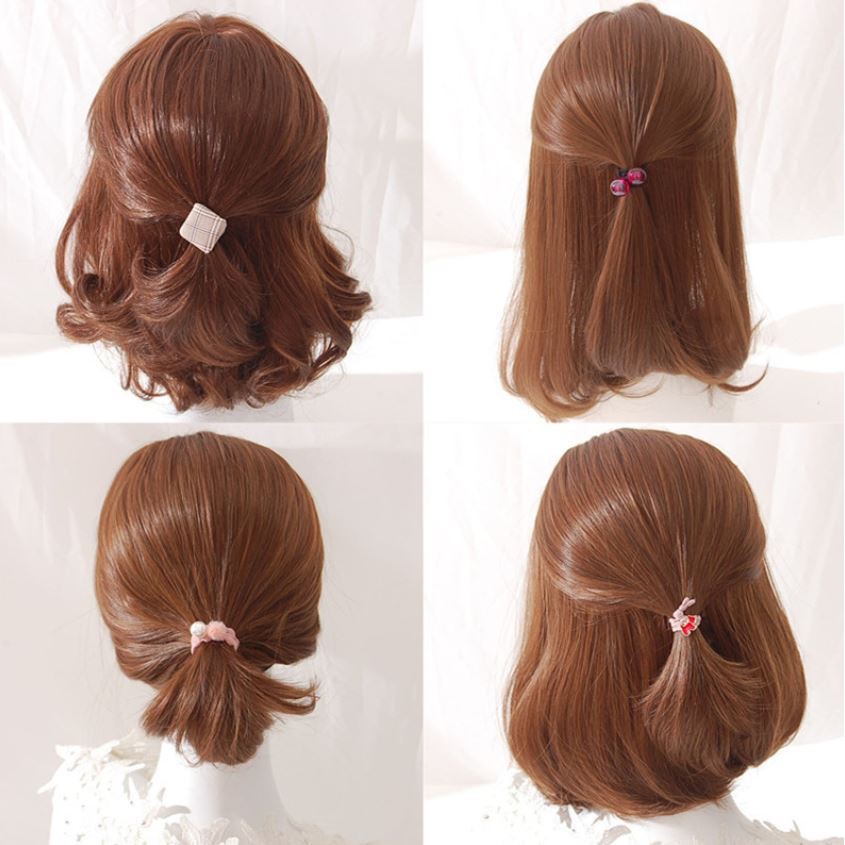 ★ Cayman ★ 1 Set Ikat Rambut Simple Bahan Karet Gaya Wanita Fashion Women Lady Hair Band jew35-7