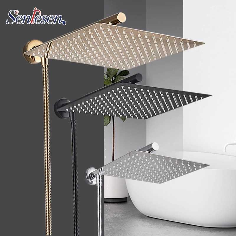 Kepala Shower Kamar Mandi Rainfall Kotak Persegi Stainless 8 Inch