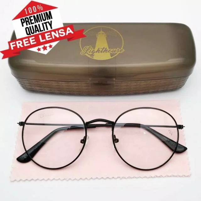  Frame  Kacamata  Baca Minus Pria  Wanita Keren Retro Lennon 